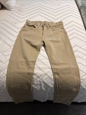 Classic Straight-Leg Khaki Pants